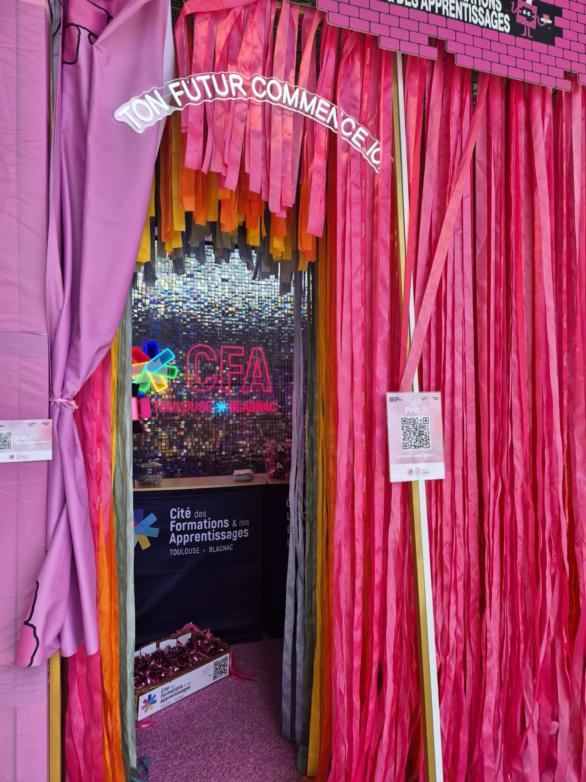 Le stand rose du CFA au Rose Festival 2026